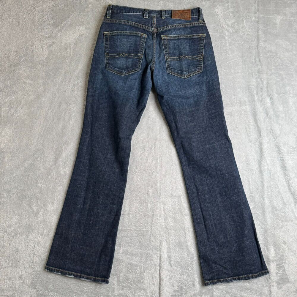 Lucky Brand Jeans Women 28 Slim Boot Leg Dungarees Low Vintage Preppy Y2K USA - Picture 2 of 15